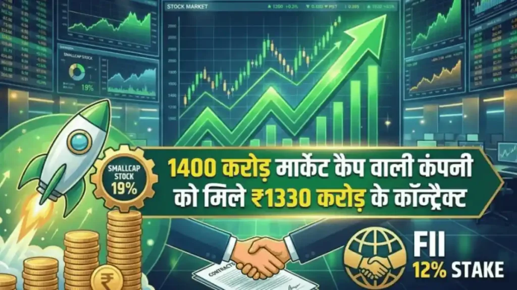1400 करोड़ मार्केट कैप वाली कंपनी को मिले ₹1330 करोड़ के कॉन्ट्रैक्ट, तो Smallcap Stock उछला 19%, FII भी है 12% हिस्सेदार
