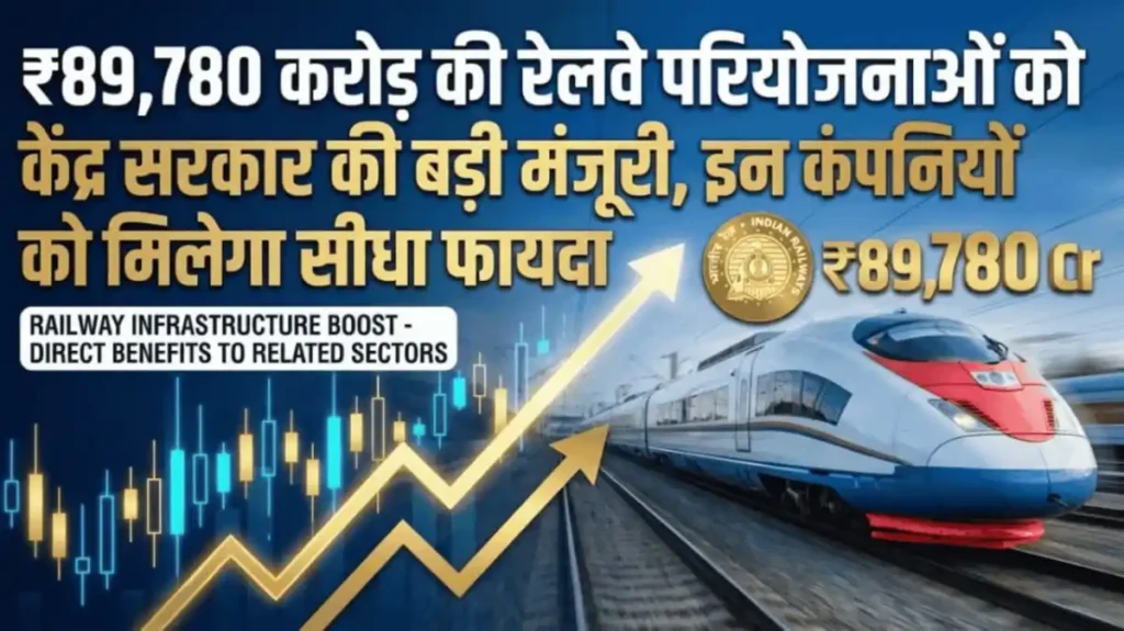 ₹89,780 करोड़ की रेलवे परियोजनाओं को केंद्र सरकार की बड़ी मंजूरी, इन कंपनियों को मिलेगा सीधा फायदा