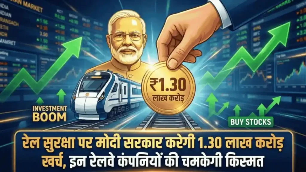 रेल सुरक्षा पर मोदी सरकार करेगी 1.30 लाख करोड़ खर्च, इन Railway कंपनियों की चमकेगी किस्मत