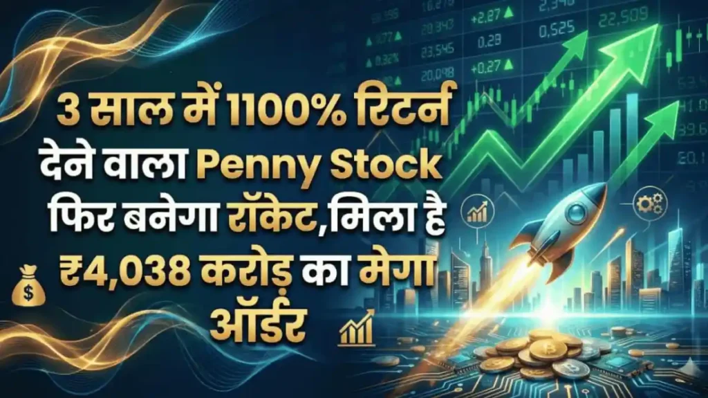 3 साल में 1100% रिटर्न देने वाला Penny Stock फिर बनेगा रॉकेट, मिला है ₹4,038 करोड़ का मेगा ऑर्डर