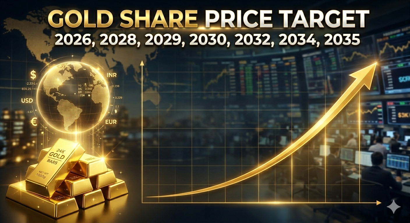 Gold Share Price Target 2026, 2028, 2029, 2030, 2032, 2034, 2035